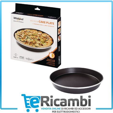Tortiera Crisp AVM280 Forno Microonde Whirlpool 28x4,5cm Originale 480131000082