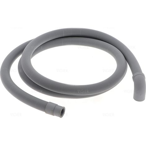 Tuyau évacuation droit-coudé 2.5m machine à laver 51X7919 Brandt (1/3)