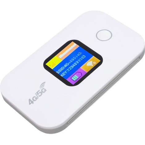 4G-WLAN-Hotspot mit LED-Anzeige, 300 Mbit/s, SIM-Kartensteckplatz, verbindet bis zu 10 Geräte (1/5)
