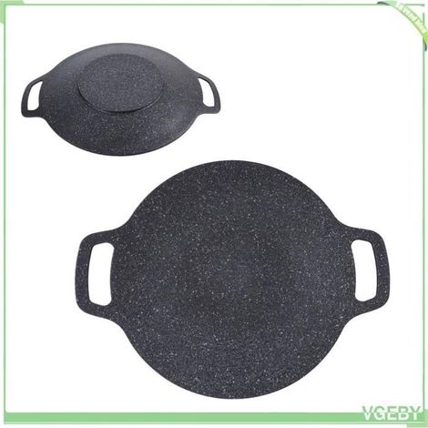 Poêle à griller coréenne - FAFEICY - 38 cm - Revêtement antiadhésif 6 couches - Aluminium moulé - Compatible induction (1/5)