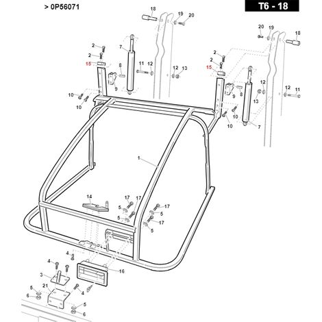 Bloque de fijación del pasador del capó GIANNI FERRARI ORIGINAL 01.50.01.1550