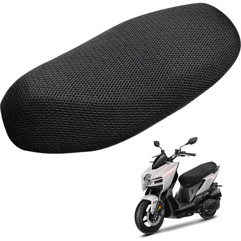 Motorcycle Seat Cushion, 75 x 60cm Motorcycle Seat, 3D Mesh Cooling Protection, Protective Cover for Motorcycle Seat Cushion, Fits Most Motorcycles and Electric Vehicles (1/5)