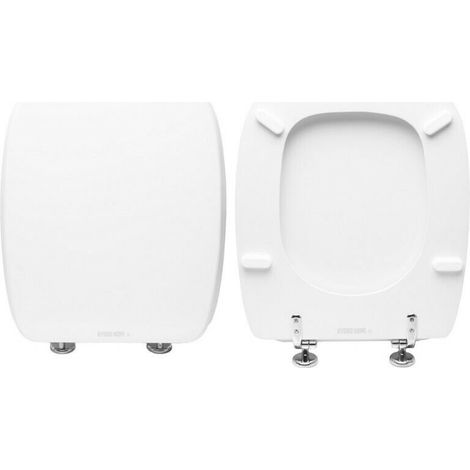 Copriwater Gamma Simas legno rivestito in resina poliestere bianco (1/4)