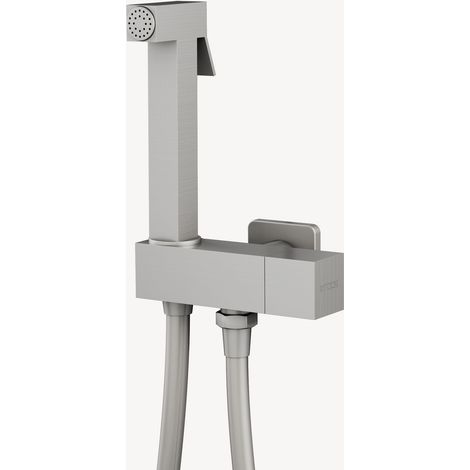 Kit doccetta WC - Nickel spazzolato (1/2)
