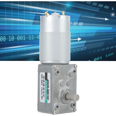 XD40WB-555YSF Schneckengetriebemotor, drehmomentstarker Gleichstrommotor mit Drehzahlregelung, bidirektionaler Mikromotor mit niedriger Drehzahl, 24 V DC, 50 U/min (1/5)