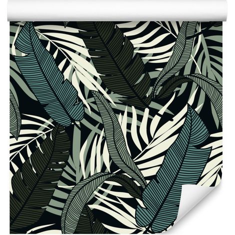 Bunte Blättertapete für Wohn- und Schlafzimmer, 50 x 1000 cm (1/5)