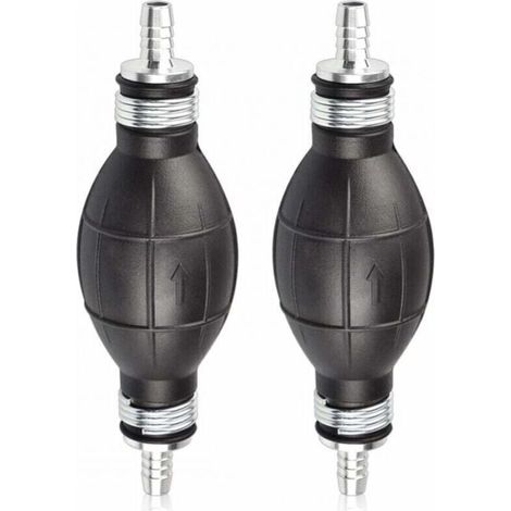 mm Gummi-Kraftstoffhandpumpe – Kraftstoffpumpe für Auto, Motorrad und Boot (schwarz) – FLITI Manuelle Transferpumpe
