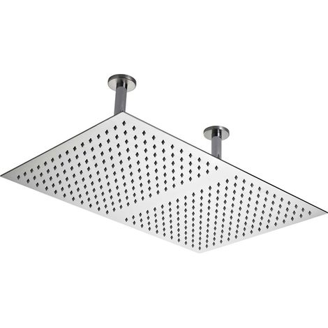 Hudson Reed Chrome 600mm x 400mm Ceiling Mounted Shower Head - HEAD66 (1/5)
