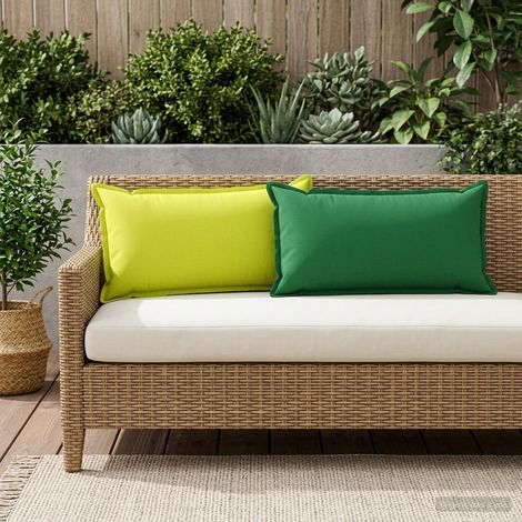 Housse de coussin 2 pc HOUTEN Vert vif. 40 x 70 cm Polyester (1/5)