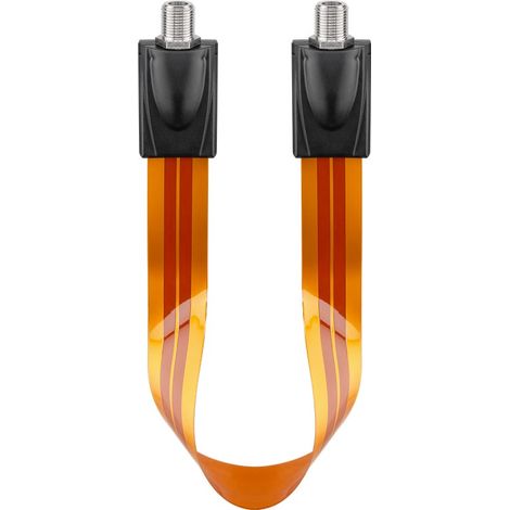 Goobay 67244 cable coaxial 0,3 m Tipo F Negro, Marrón, Naranja (1/5)