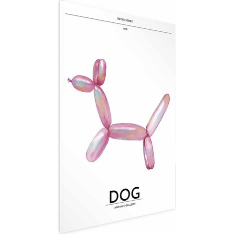 Poster – Holo-Dog – Bunter Hund im Retro-Stil (1/4)
