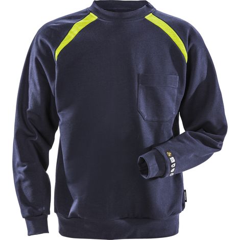 FRISTADS 100581-540 Flamestat Sweatshirt 984 SFLA Gr.L Marineblau (1/2)