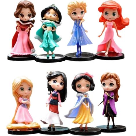 8 Figurines de Dessin Animé Action Jouets Modèles Collection Figurines Décorations Gâteau Ornements Bureau Cadeaux Anniversaire Noël Halloween