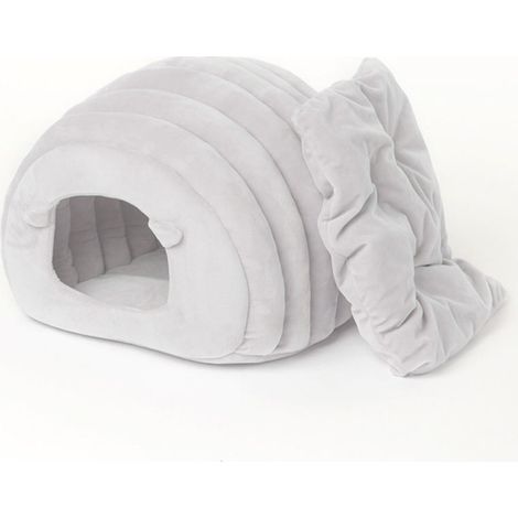 (Fille) Maison chaude pour chat, grotte douillette en forme de dôme, lit pour chaton, panier pour chien, nid douillet d'intérieur pour animaux de compagnie, lieu de repos (1/4)
