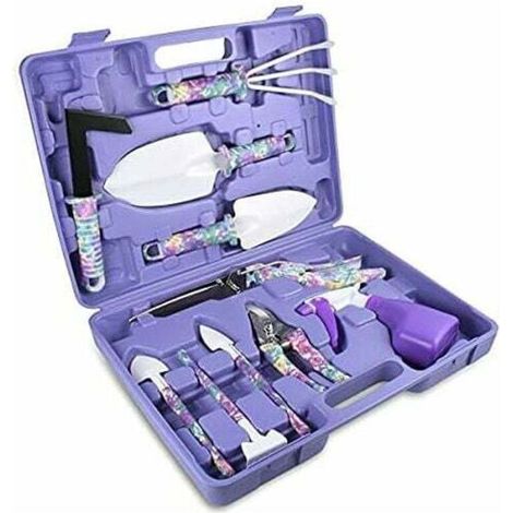 Outils de Jardinage,10 pièces Ensemble d'outils de Jardinage, kit de Jardinage avec étui de Transport, Cadeau pour Les Amoureux du Jardinage (1/4)
