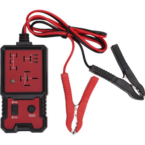 Testeur de Relais Automobile, Outil de Diagnostic de Relais de Voiture Universel 4 Broches 5 Broches avec Clips de Batterie, pour la Réparation et L'entretien Automobiles (1/5)