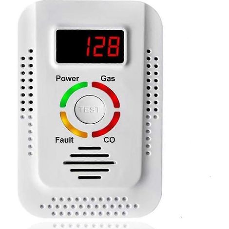 Détecteur de gaz naturel et de monoxyde de carbone (CO), moniteur de détecteur de gaz combustibles pour CO et méthane. (1/5)