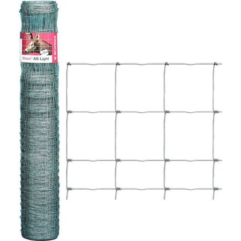 Alberts 16833 Rete Ursus Light Zincalu Rete Metallica Altezza 100 cm Lunghezza 50 m Diametro Fili 1,80 mm colore Grigio