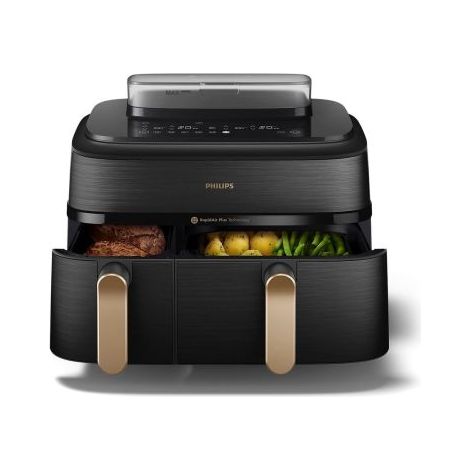 Philips Airfryer 5000 Series NA552/00, 9L Black / Gold EU Black