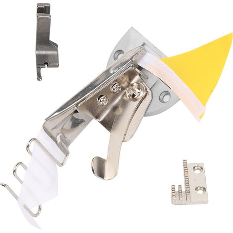Relieuse pour machine à coudre, double plieuse, point noué, accessoires industriels pour vêtements, semelles intérieures, 40 mm (1/5)