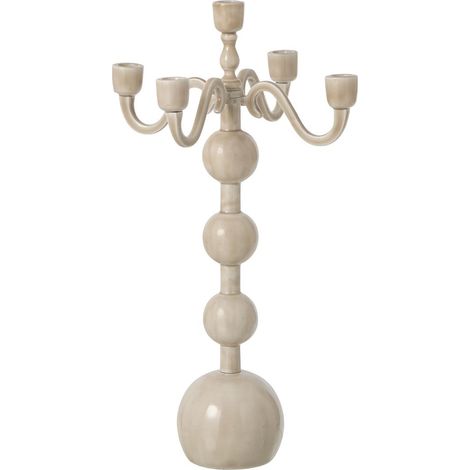 Chandelier 5 Branches "Kaya" 35cm Beige (1/3)