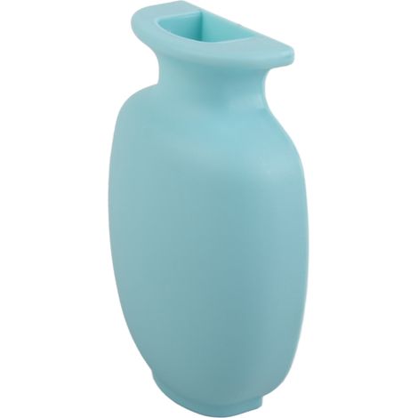 Magnetische Wandvase, ohne Markierungen, grünes PP (9x13x1,5 cm), mit Saugnapf, robust, mit Haken, für Badezimmer oder Kühlschrank (2er-Set, 9x13x2 cm) (1/5)