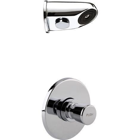 Timed Non Concussive Concealed Shower Valve Self Closing + Anti Vandal Head (1/4)