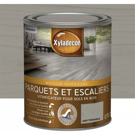 Vitrificateur Xyladécor Parquets et escaliers Gris tendance 0,75 L