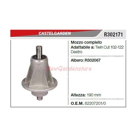 Mozzo portalama CASTELGARDEN tagliaerba rasaerba tosaerba TWIN CUT