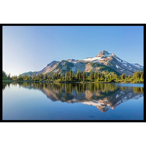 Affiche encadrée lac de montagne et reflet (1/5)