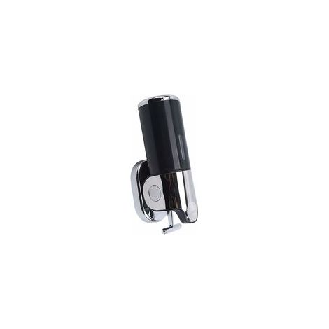 Wandseifenspender, 450 ml, schwarz, für Duschgel, Shampoo, Küche, Bad, 24 x 10,7 x 7 cm (1/5)