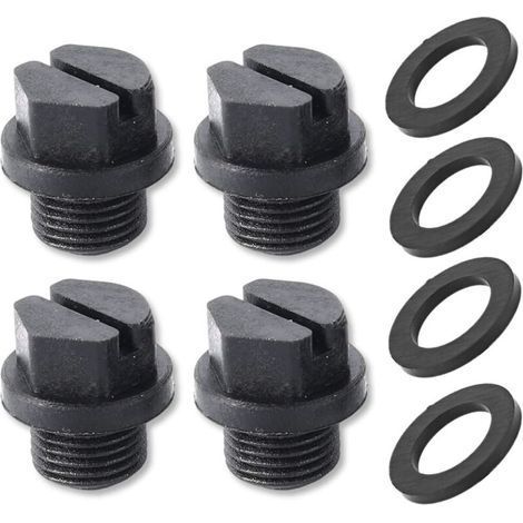 Paquet de 4 Bouchons de Vidange avec Joints Toriques Bouchon de Pompe Filtres de Piscine Bouchon de Pompe de Vidange de Piscine de Remplacement SPX1700FG pour Pompes Hayward (1/5)