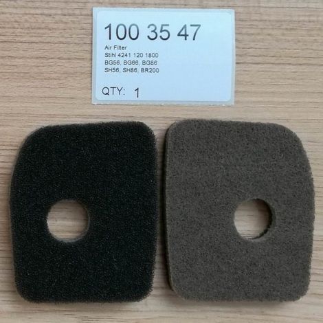 Filtres BG56, BG66, BG86, SH56, SH86, BR200, Filtre à air 4241, 120, 1800