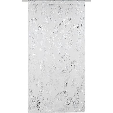 Rideaux en tulle argenté, pour chambre ou salon (1/4)
