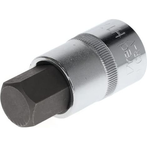 Douille tournevis embout 6 pans, Taille 17 mm, 1/2" 12,5 mm, Douille tournevis, Outil, Acier (1/5)
