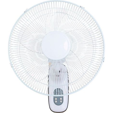 Ventilador de pared silencioso con mando, Ventilador de pared cuta oscilante moderno, 50W Ø43 cm diámetro 3 Velocidades (1/4)