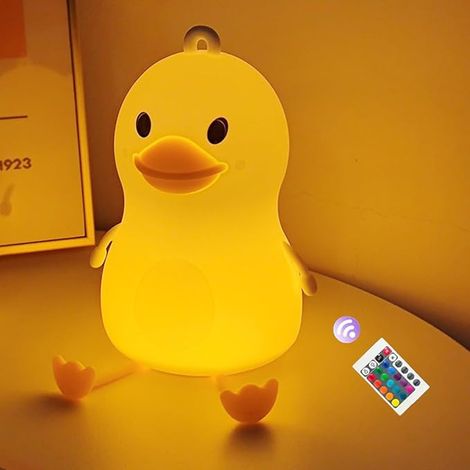 Veilleuse en silicone canard, lampe enfant canard mignonne (1/5)