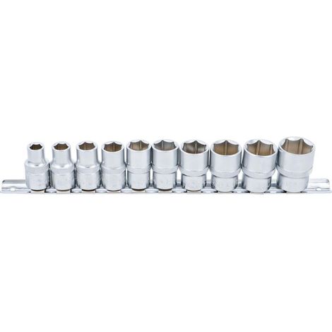 BGS 9113 JEU DE DOUILLES, DOUZE PANS 12,5 MM (1/2'') EN POUCE 10 PIÈCES (1/4)