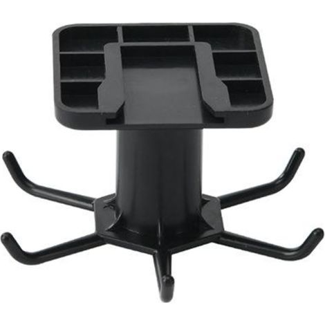 Rotatif à 360° Porte Ustensiles Cuisine Lot de 2,Support Ustensiles Cuisine avec 6 Crochets,sans perçage Rangement Organiseur Rack (1/4)