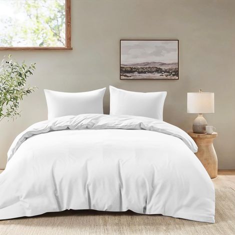 Housse de Couette 220x240 + 2 Taies Oreiller 50x70cm (1/5)