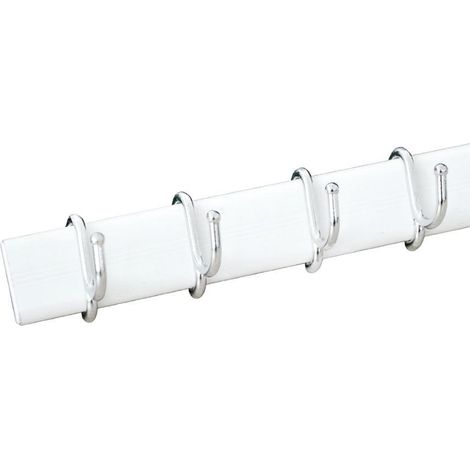 APPENDINO ADESIVO ALLUM 4 GANCI SCORREV BIANCO- DIESSE- 10,0 pz