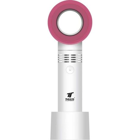 Ventilateur portable blanc et rose - modèle TH-MFN-03