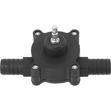 Pompe de perçage manuelle CC, pompe de perçage électrique manuelle noire, micro-pompe de transfert d'eau auto-amorçante (1/5)