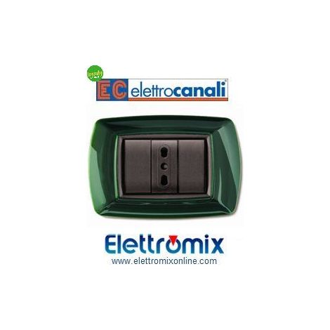 Placca 3 moduli Elettrocanali mylife verde scozia