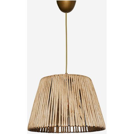 Pendelleuchte mit geflochtenem Lampenschirm Ciren
