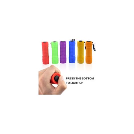 Set di 5 torce fluorescenti a LED COB per bambini, torce portatili e pratiche per feste, escursioni, campeggio, in 5 colori - Crezuo