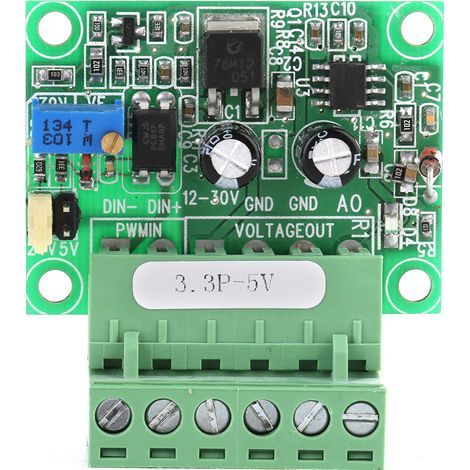 Convertisseur Signal PWM 3.3V vers Tension 0-5V Module D/A Numérique-Analogique pour PLC (1/5)
