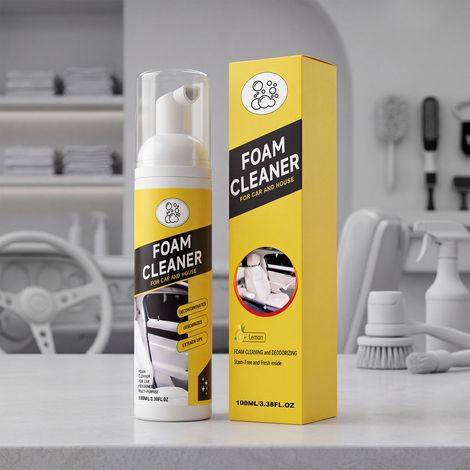 Schaumreiniger für den Fahrzeuginnenraum, Reinigung, Pflege und Aufbereitung des Fahrzeuginnenraums, tägliche Pflege von Ledersitzen – 100 ml -- BIEMMEDUE (1/5)