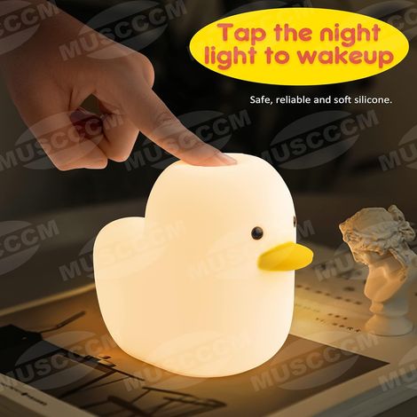 Nachtlicht für Kinder, LED-Nachtlicht, Baby-Nachtlicht, stilvolle Beleuchtung für Kinderzimmer, dimmbarer Berührungssensor, USB-Nachttischlampe aus Silikon in Form einer niedlichen Möwe, geeignet für  (1/4)