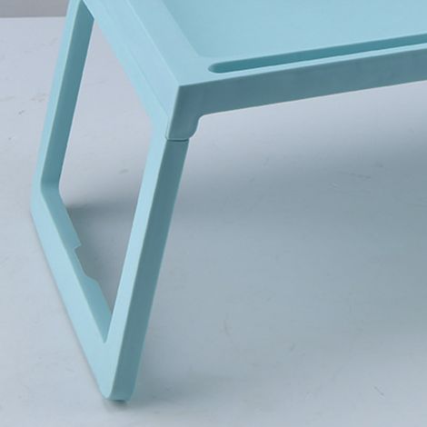 Tablette de lit portable et légère pour ordinateur portable, mini table de pique-nique bleue (1/5)